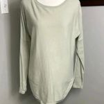 Lululemon  Pale Green Crewneck Rounded Long Sleeve Sweater Size 6 Photo 0