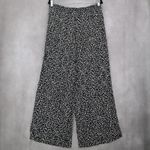 Decree  Black Pull On Wide Leg Floral Boho Beach Comfy Trouser Pants Large Photo 2