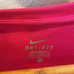 Nike  Dri-Fit V-Neck Wicking Reflective Running Athletic Top‎ in Hot Magenta Pink Photo 3