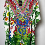 Kaftan Dresses for Women Beach Coverups, One Size Kaftans for Loungewear & Swim Red Photo 0