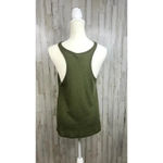 Free People Women's Dark Green Ribbed Racerback Tank Top Size S/P Photo 3