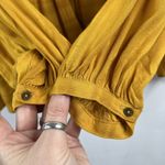 Lucky Brand Sz XS Top Babydoll Ruffle Oversized Peasant Boho V-neck Blouse Photo 5