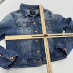 Love Tree Jacket Womens Large Blue Denim Trucker Faded Button Up Jean Photo 4