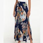 SheIn Tall Floral Print Wrap Split Thigh Skirt size L Photo 3