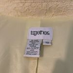 Together Spiegel Vintage 1990s Lemon Yellow Lace Overlay 2 Button Blazer 10 Photo 15