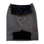 Carlisle Skirt Wool Blend Black Gray Tweed Career Office Tailored Pencil Size 10 Photo 6