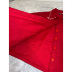 Women's VINTAGE WOOL blend Red Christmas Cardigan M Size M Photo 9
