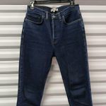 RE/DONE  Women's Jeans Size 27 Blue Dark Wash Denim Button Fly Slim Fit Photo 3