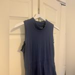 Toad&Co Summerdance Sleeveless Dress Navy Blue Mockneck Dress Size Medium Photo 2