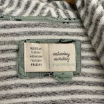 Anthropologie Saturday Sunday Brushed Fleece Stripe Open Front Wrap Pullover Photo 5