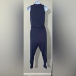 Michael Lauren Navy Blue Tank Top Jumpsuit Ruched Pant EUC Size XS Photo 4