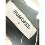 Rumored Runaway Black Velvet Cut Out Back Midi Party Dress Size Small Photo 5