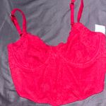 Hollister Red Lace Bustier Photo 0