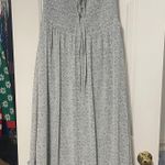 Light Blue Floral Maxi Dress Multiple Size M Photo 2
