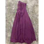One Shoulder with Slit Lace Up Back Formal Dress in Purple, Size US 4​​​​​ Purple Photo 2