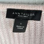 Ann Taylor  S Cotton Knit Ribbed Long Sleeved Pullover Sweater in Ballet Pink Photo 6