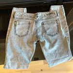 EXPRESS  Jeans Slim Fit Comfy Acid Washed Out Black Womens 0 Low Rise Photo 9