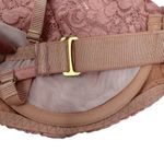 We Are HAH Hook Up Bra Size DD Band 32-40 Lace Balconette Dusty Rose Underwire Photo 6