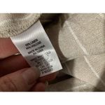 Joie  Beige Striped Linen Blend Straight Leg Pull On Pants L Photo 4