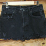 Carmar Button Fly Cut Off Jean Denim Shorts Black Size 27 Photo 0