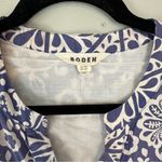 Boden Jen Cotton Midi Dress Blue Tile 14 Size undefined Photo 3