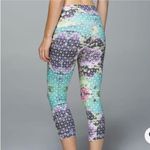 Lululemon  Wunder Under Crop II Leggings. Geometric Floral Mesh Print (Rare) - 4 Photo 1