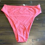 Aerie  Pink Coral High Waisted Bikini Bottom High Cut Cheeky XL Swimsuit Swim Photo 0
