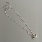 LC Lauren Conrad NWT Silver Double Crescent Moon “Dream”Necklace and Earring Set Photo 2