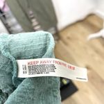 Free People  A-Line Relaxed Babydoll Dress Slouchy Sleeve Gauze Green size XS Photo 11