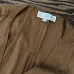 Entro Brown Suede Fringe Vest | Boho Western Style with Embroidered Detail Photo 1