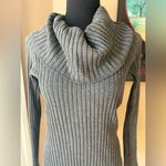 INC Heather Gray Sweater with Cowl Neck Photo 1