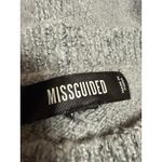 Missguided  Women's Gray Long Dolman Sleeve Seam Crewneck Sweater Top Size S Photo 2