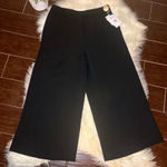 Lena Gabrielle black side gold button dress culottes sz 10 Photo 0