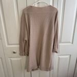 Feather tight knit open front cardigan size small Pink Photo 5