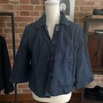 NEW YORK & COMPANY Denim Swing Jacket Coat Size Medium Blue Photo 0