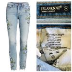 BLANK NYC  Back To Nature Floral Embroidered Skinny Ankle Jeans, sz. 24 Photo 13
