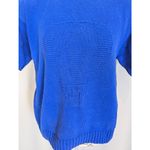 Nordstrom 90s Vintage Short Sleeve Crew Neck Sweater Blue Size Medium Photo 11
