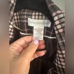 Worthington  pink a d purple Plaid Trench Coat Photo 3