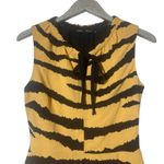 Proenza Schouler  Tiger Print Tiered Crepe Dress Photo 2