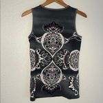 Athleta  Mandala Black White Print Athletic Muscle Tank Top Medium Photo 3