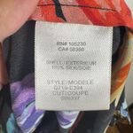 Equipment  Dress Women M Black Floral 100% Silk Long Sleeve Cocktail Party Photo 6