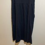 Pact  Relaxed Slub Knit Organic Cotton Henley Tank Midi Dress Black Size Small Photo 11
