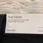 Ann Taylor  The Taper Full Length Mid Rise black jeans size 4P brand new Photo 6
