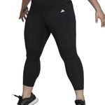 Adidas NEW Leggings Plus Size 7/8 Length Black Running Workout Womens Size 1X Photo 0