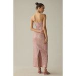 Mac Duggal  Sequined Strapless Faux Bow Column Gown in Rose Pink Size US 0 NWT Photo 2