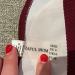 Zaful Maroon Bathing Suit Top with Adjustable Straps (Size M) Photo 3