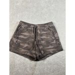 Athleta  Farallon Shorts Women's‎ Size 0 Black Olive Camo Elastic Waist Pockets Photo 1