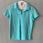 Lilly Pulitzer  Turquoise Pique Polo Size Small Photo 0