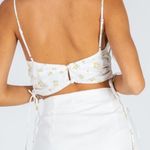 Princess Polly NWT  Rosie floral tie ruched side button back crop tank top 8 Photo 2