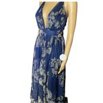 Luxxel Elegant Floral Navy Dress size L Photo 11